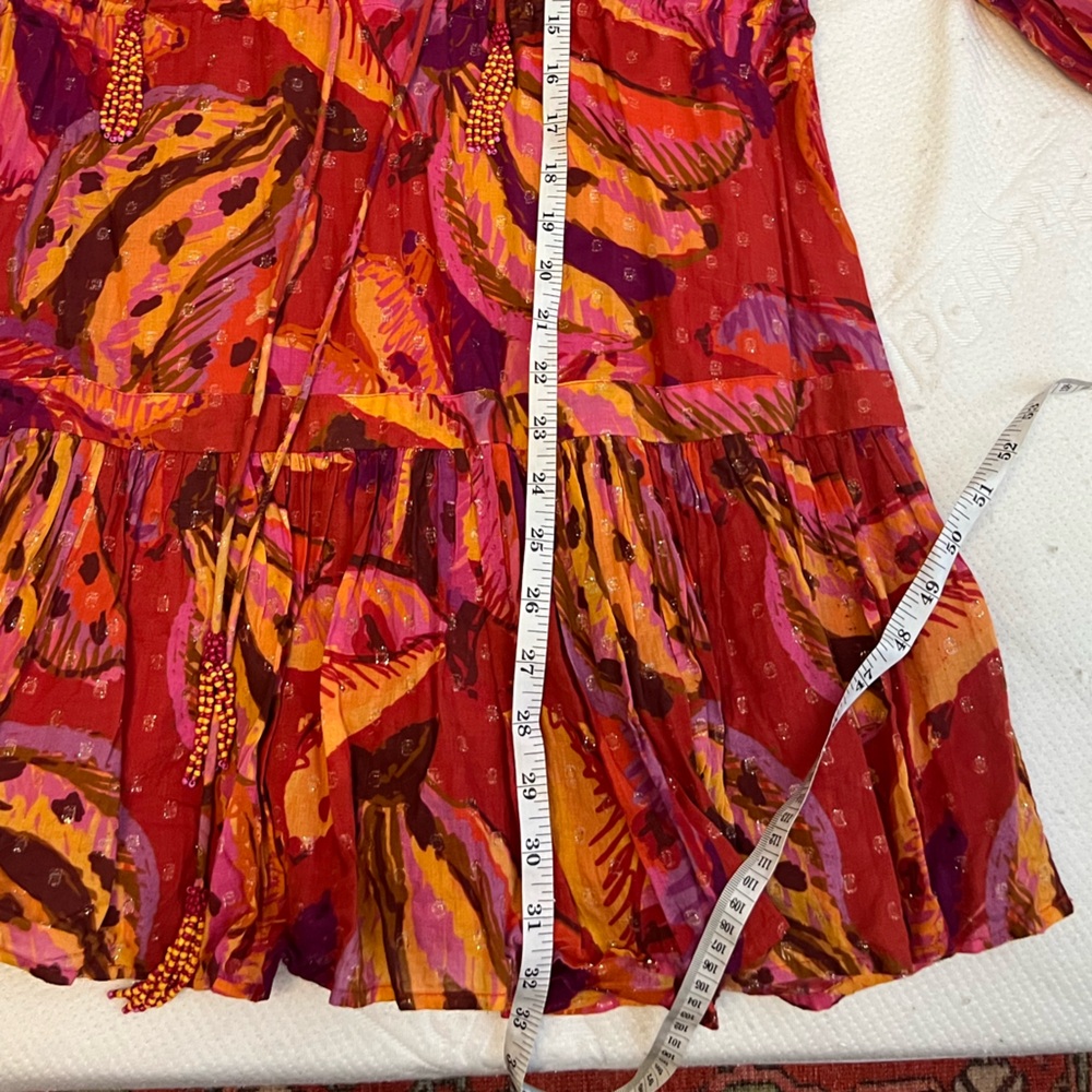 FARM Rio Colorful Feather Print Mini Dress - Picture 2 of 12